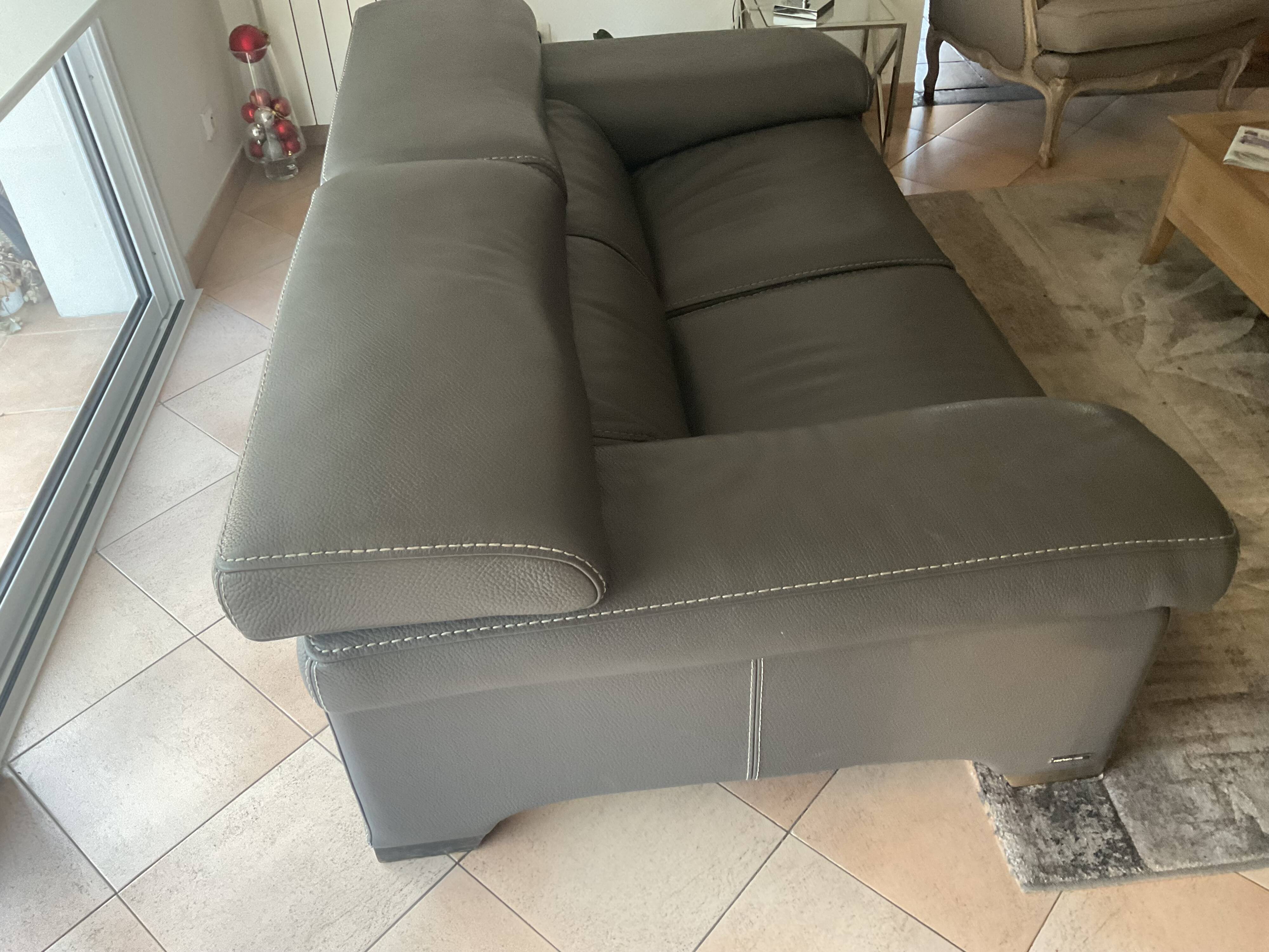 Roche Bobois leather sofa