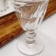 Lot 9 mismatched digestive glasses