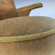 1950s, Danish armchair, furniture velour, ash wood legs.