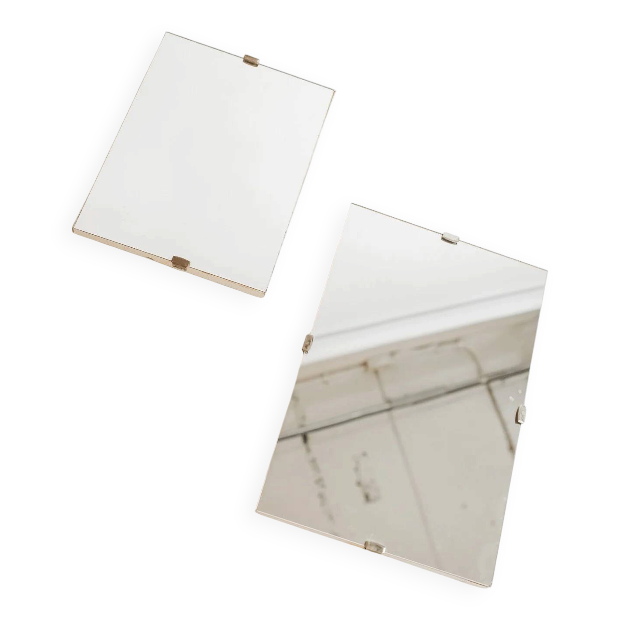 Miroirs rectangulaires vintage - lot de 2
