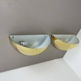 Set of 2 Brass Sciolari Style Wall Light Sconces Bankamp Leuchten, Germany, 1980