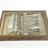WMF – 12 fourchettes à gâteaux en métal argenté