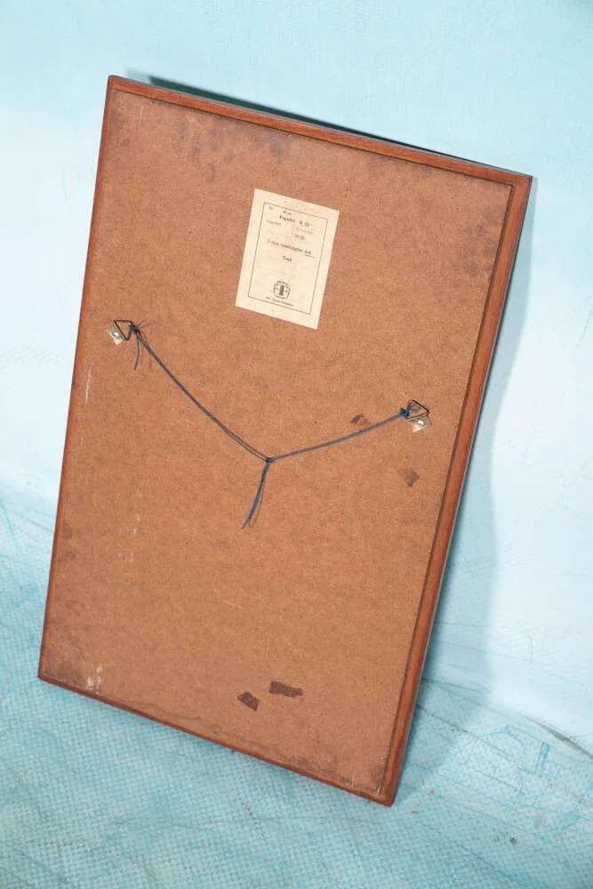 Vintage Scandinavian mirror Froseke, mid-century mirror