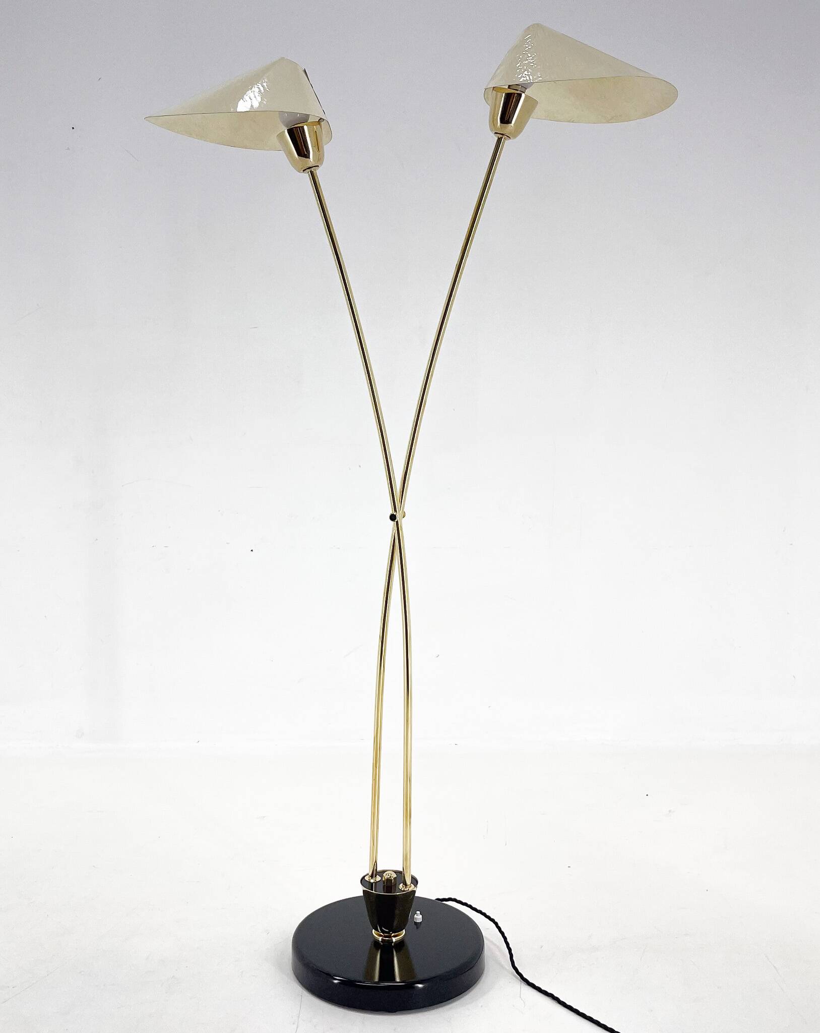 Mid-century Brass Floor Lamp by Napako, 1960s