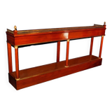 Important empire style planter in mahogany and bronze (202 x 99 cm)
