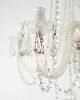 Prism chandelier - Five glass arms - Electric - c. 1890