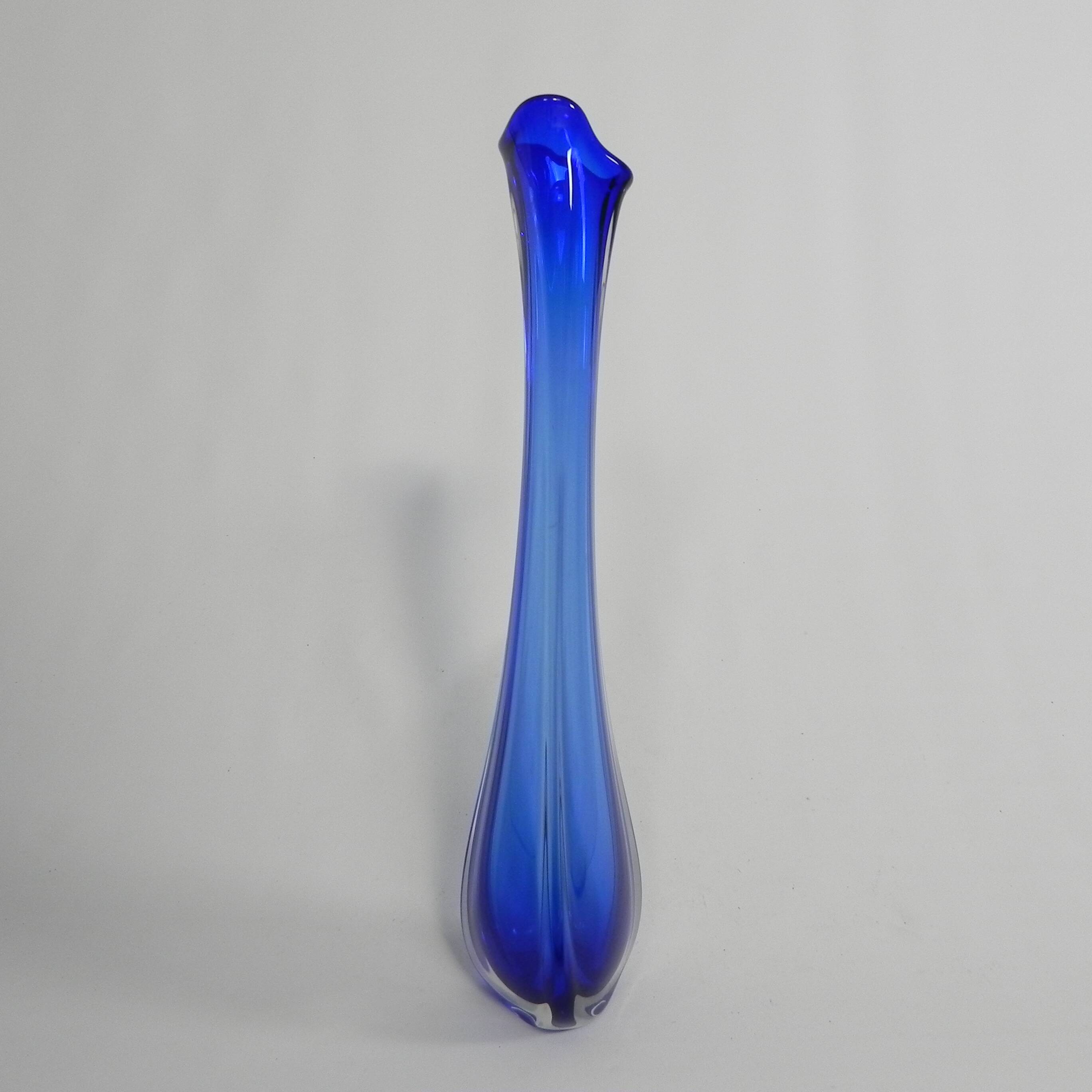 Vase Murano bleu de 59 cm, années 1950