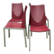 4 chaises de salle à manger italiennes post-modernes Bross