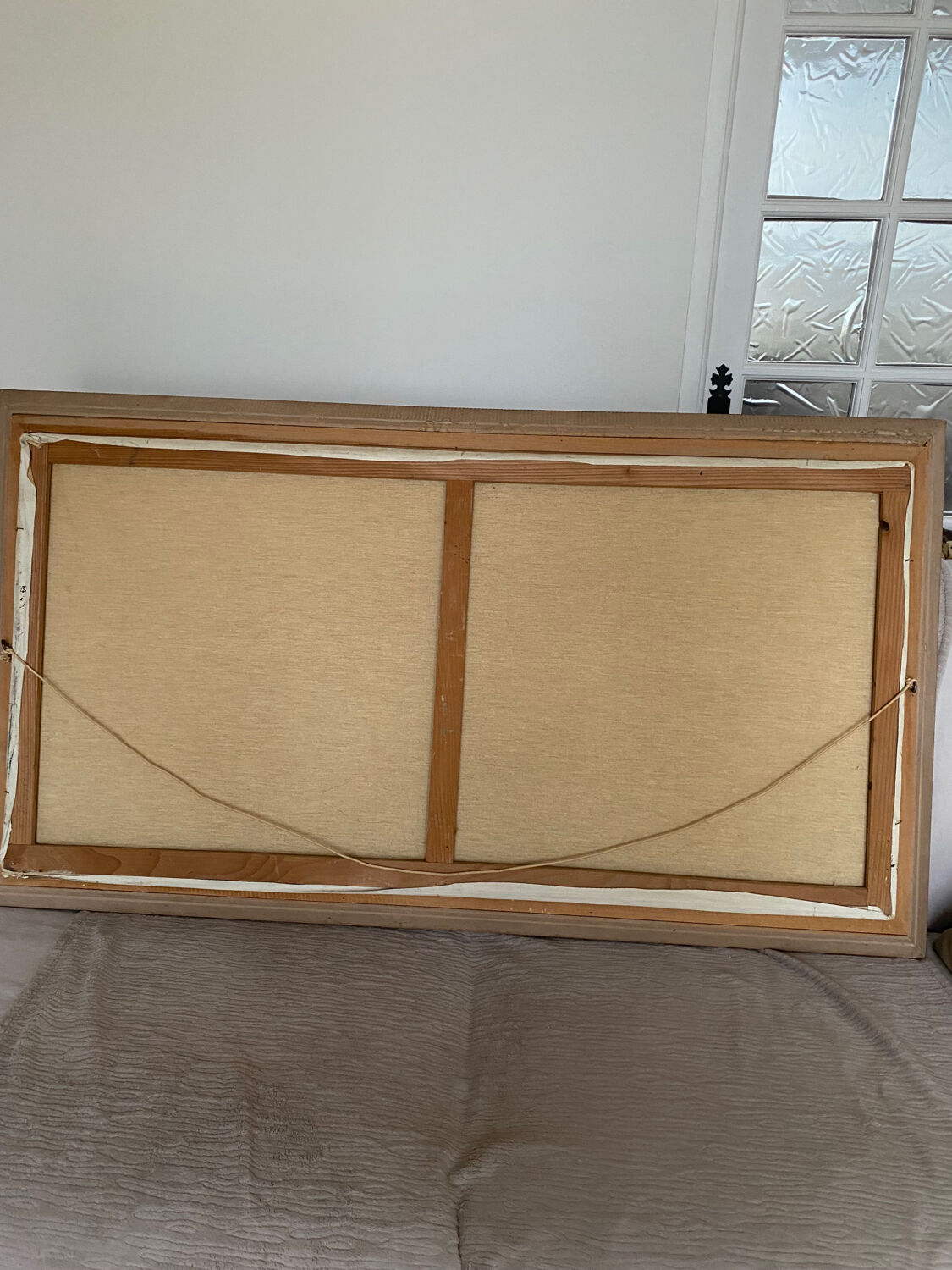 Painting of painted boat Le Mennec