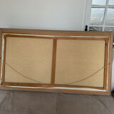 Painting of painted boat Le Mennec