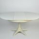 Vintage Dining Table Round Extandable 70s Space Age