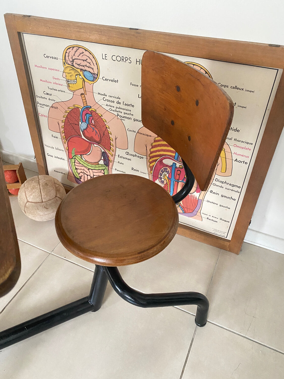Vintage school desk