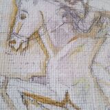 Luc Barbier (1903-1989) watercolor - 62.5 x 48 cm