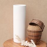 White ceramic scroll vase by Pino Spagnolo for Sicart Italy, 1970s