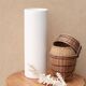 Vase rouleau blanc en céramique de Pino Spagnolo pour Sicart Italy, années 70