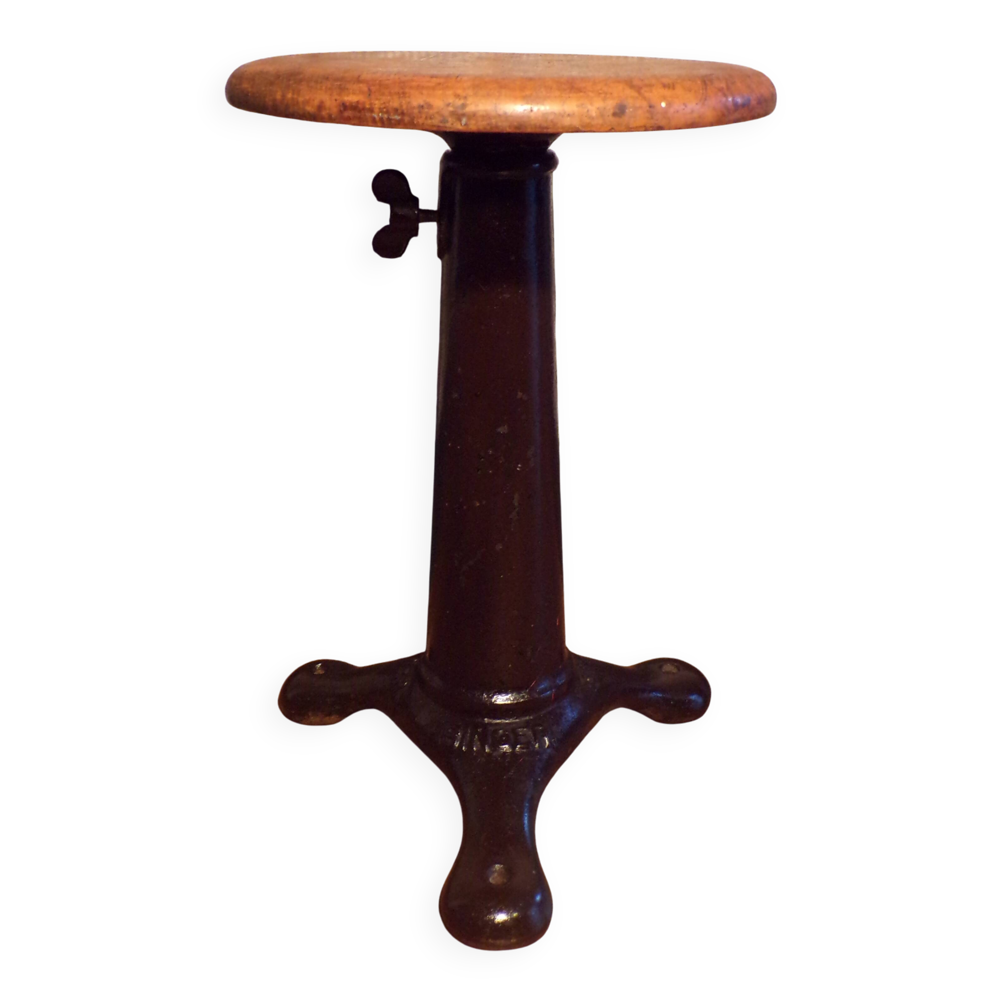 Singer stool 1930 in cast iron with screws