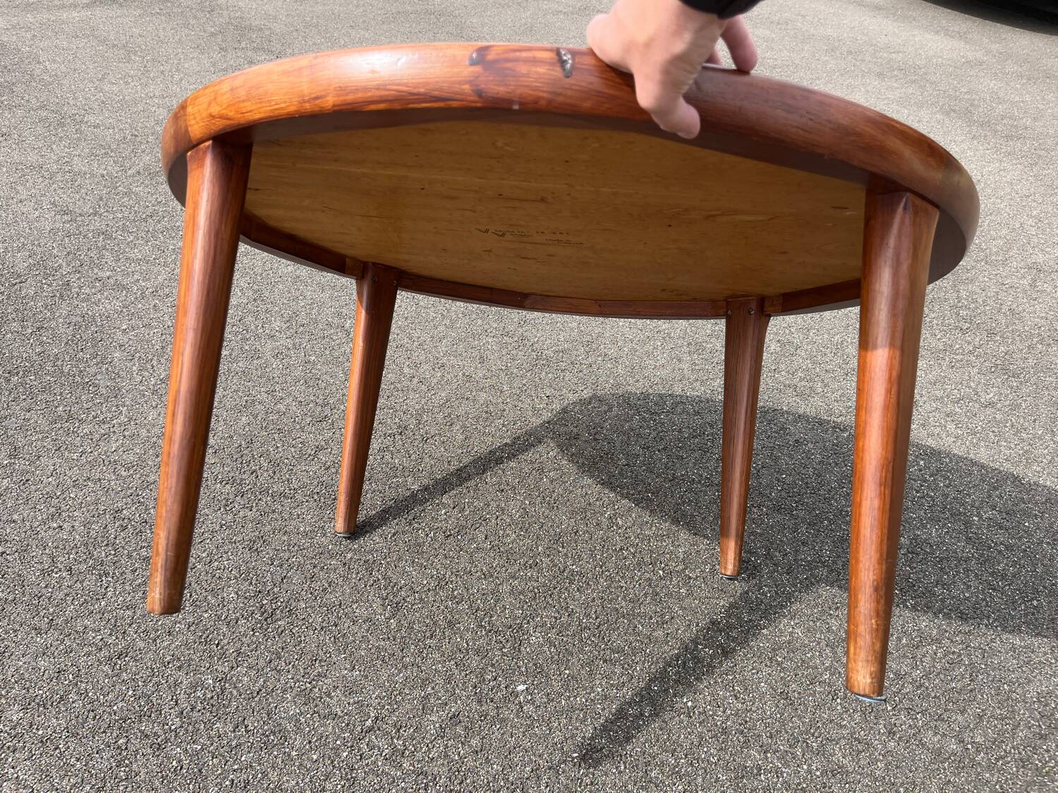 Vintage Scandinavian teak coffee table VV mobler spottrup Danish