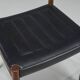 Mid-Century Palisander Dining Chair with Lether, 1950s, Set of 4
