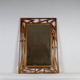 Midcentury Modern mirror Yngve Ekström "Konkret" by Eden Spegel in Sweden