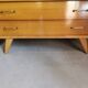 Commode vintage pieds compas miroir tryptique