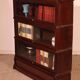 Globe Wernicke Library in mahogany, consisting of 3 pieces.