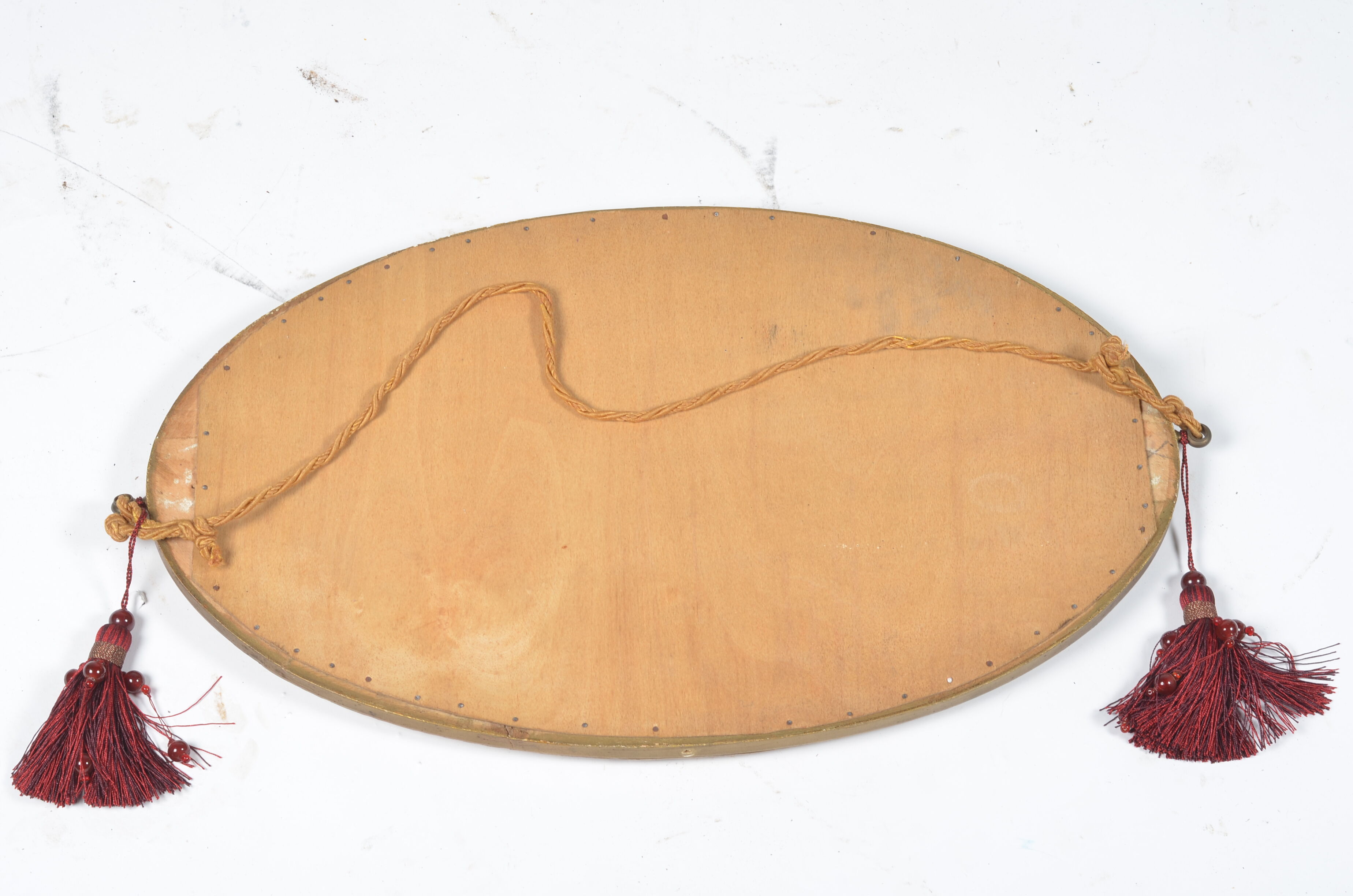 Art Deco oval mirror 55x31cm