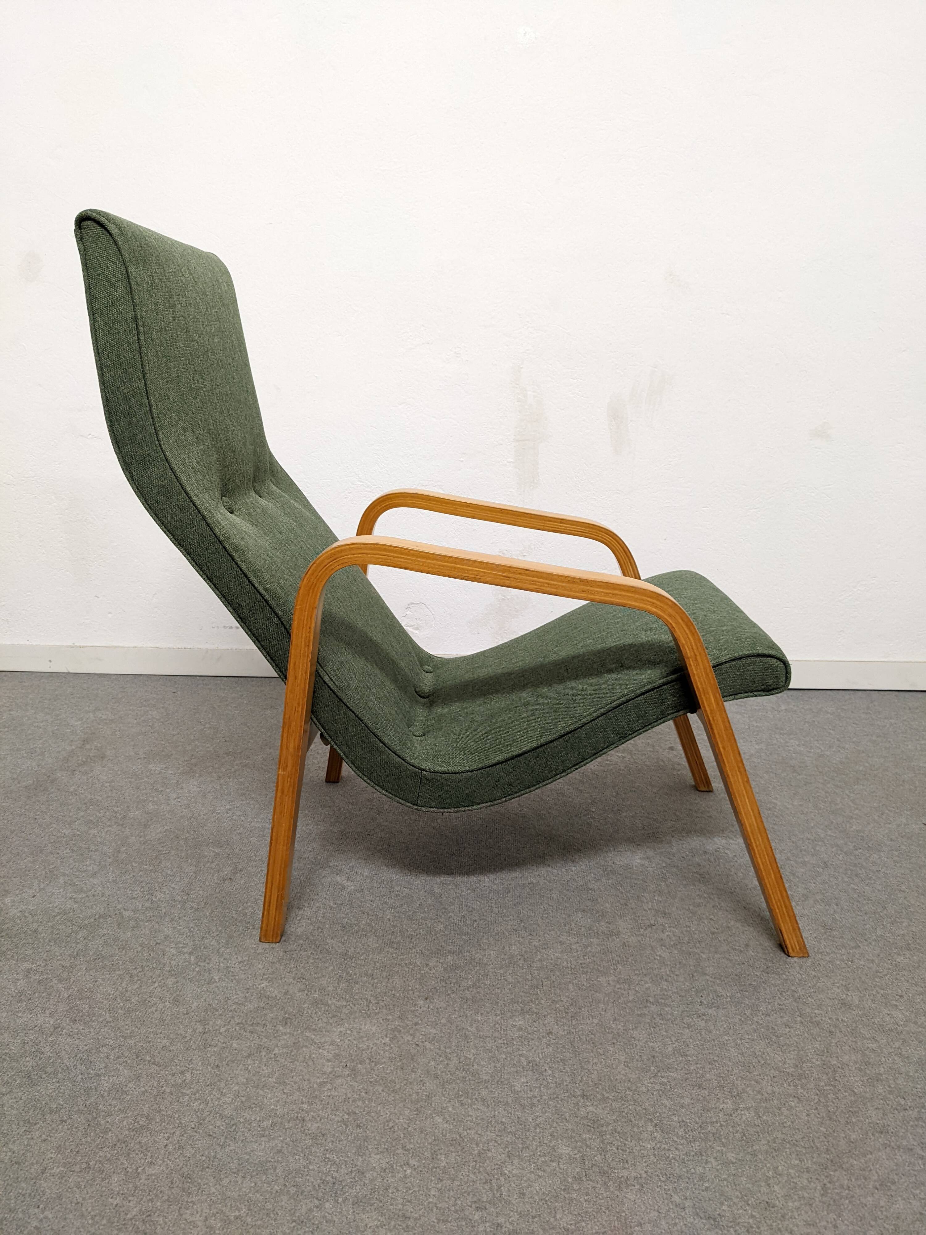 Paire de fauteuils Bow Wood des années 50/60