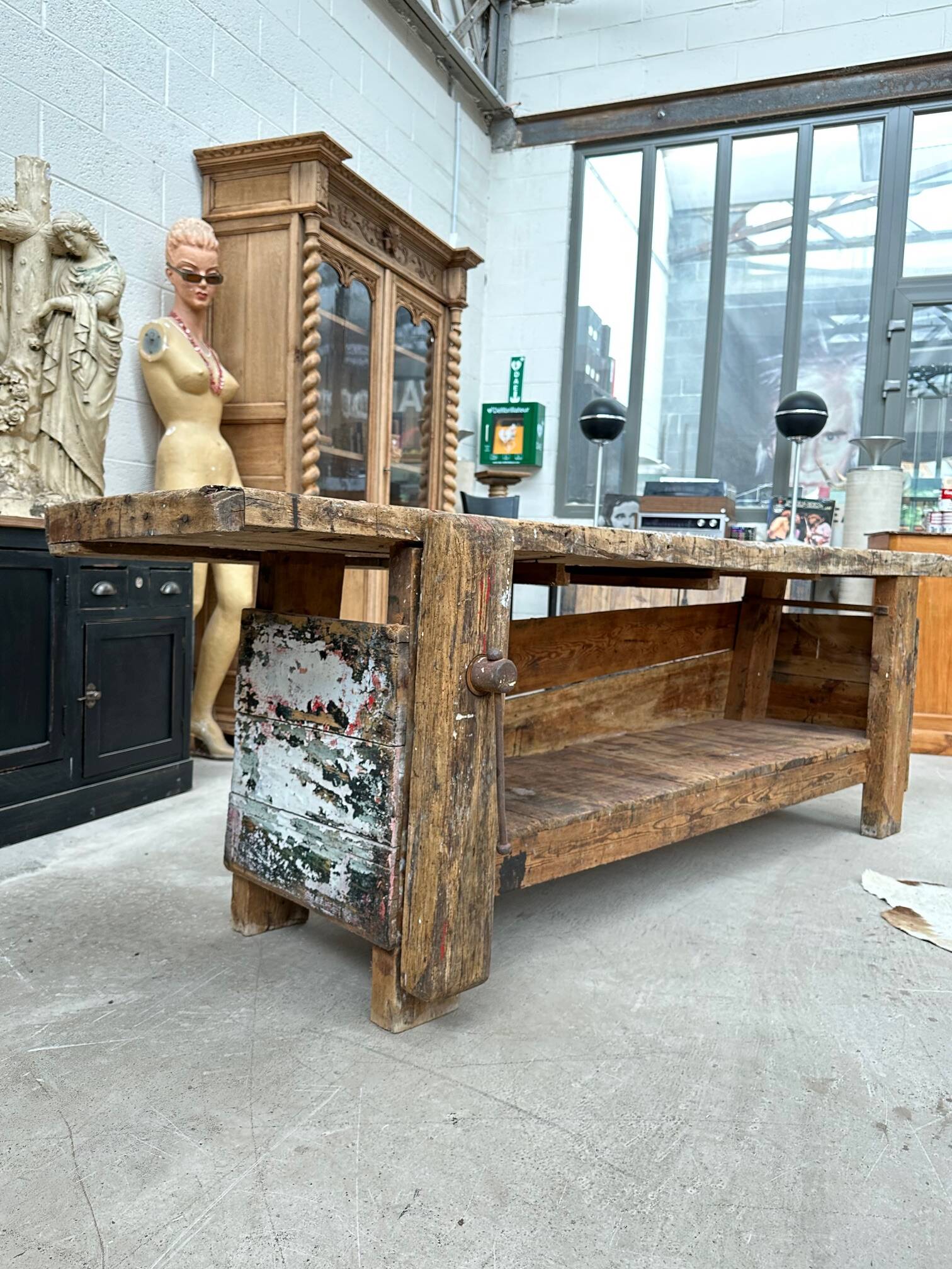 Artist's workbench, early 20th century