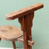 Milking chair, folk art, Alps, 19th century