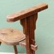 Chaise de traite, art populaire, Alpes, 19ème siècle