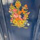 Old Parisian wardrobe painted in midnight blue