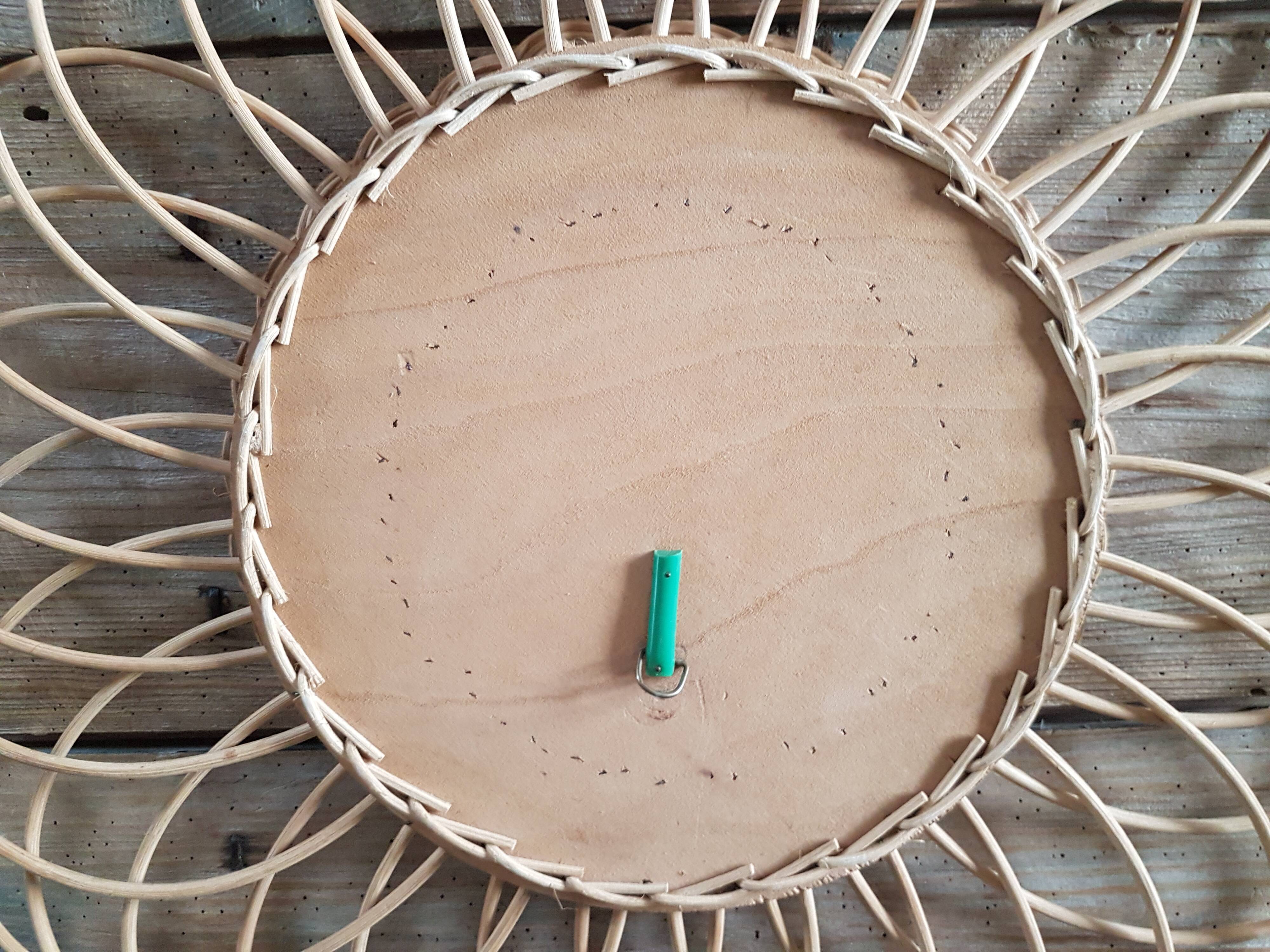 Vintage wicker mirror 1950/1960