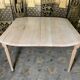 Louis XVI style dining table solid oak with 2 extensions