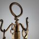 Sculptural Gilded Wrought Iron Fireplace Tool Set, 1960s