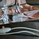 Design lamp, vintage, daum crystal and plexiglass, works - excellent condition-