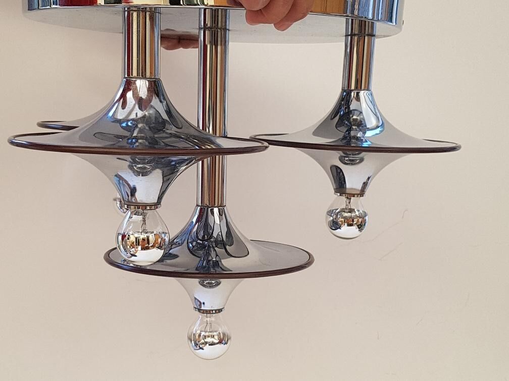 Ceiling light seventies saucer shape