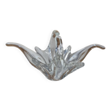Clear blown crystal centerpiece, Vannes Crystal style, 26cm