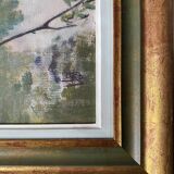 HSP painting "Trees at Flatford Mill" by Bonella Woodhead + frame England