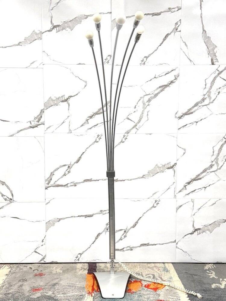 Floor Lamp in Steel by Goffredo Reggiani for Reggiani, 1970