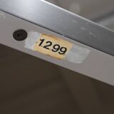 Glass and chrome dining table, 1970s