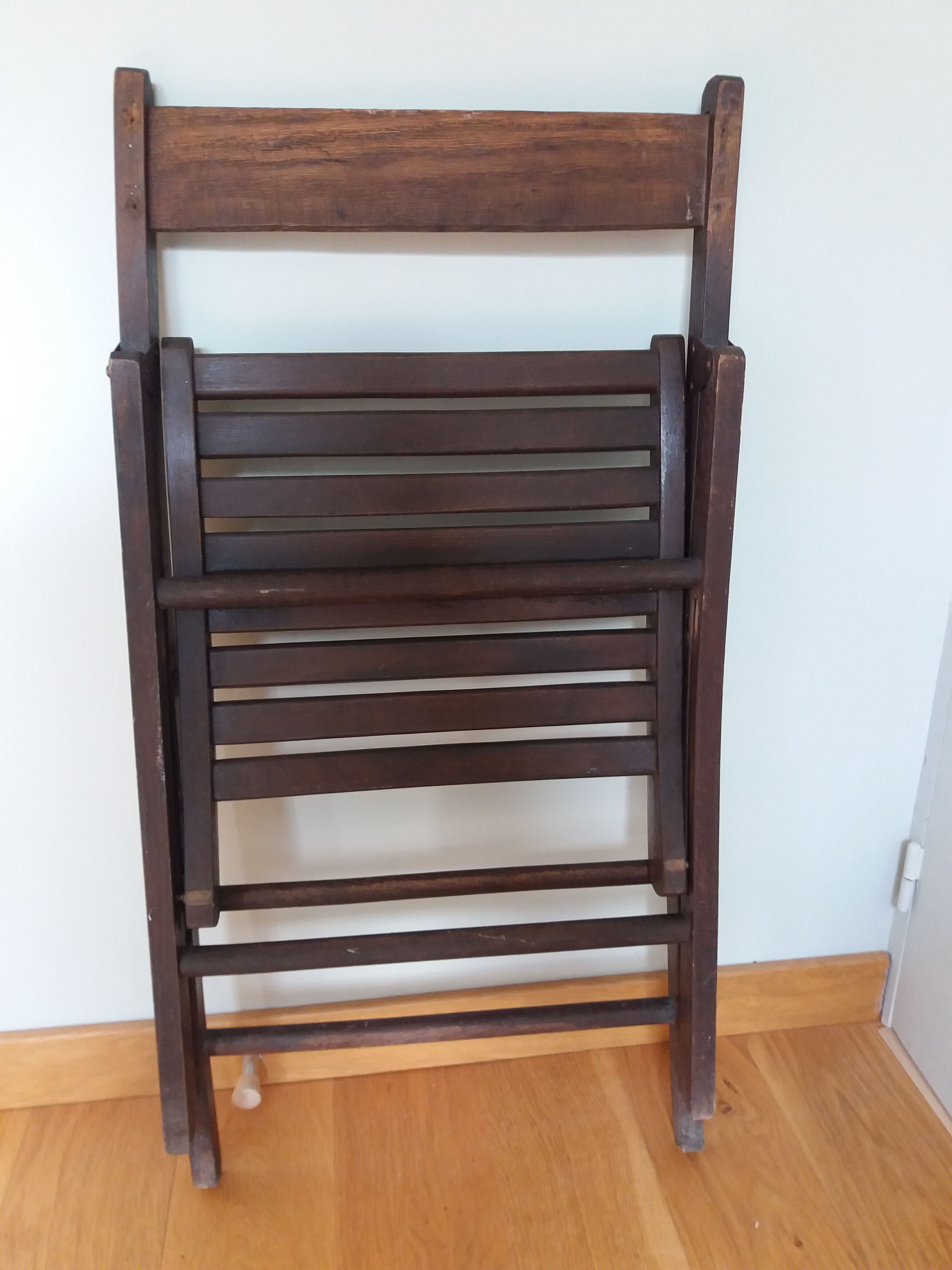 Chaise pliante en bois