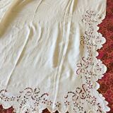 Monogrammed embroidered sheet
