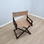 McGuire Director’s bamboo and leather chair 1950s