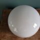 Half globe opaline ceiling light, diameter 20 cm, with base