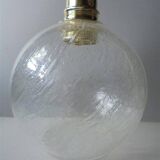 Bubbled glass pendant light