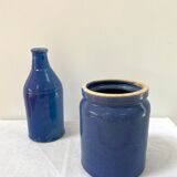 Blue pot in glazed stoneware - Bourdon Frères Paris