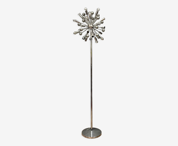 Lampadaire Sputnik des années 60-70 en métal chromé