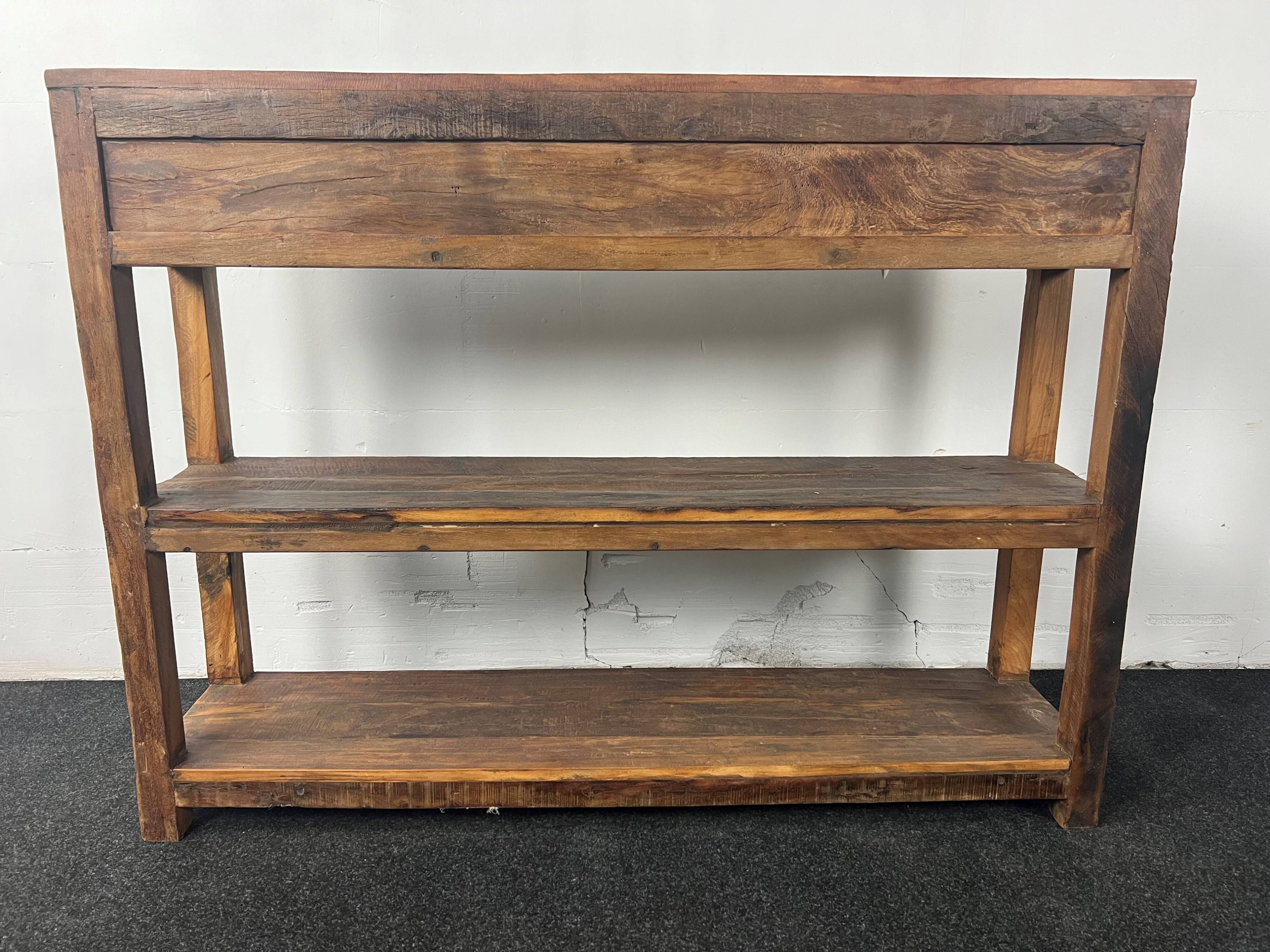 Antique wooden console