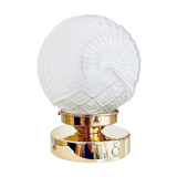Lampe à poser globe vintage escargot