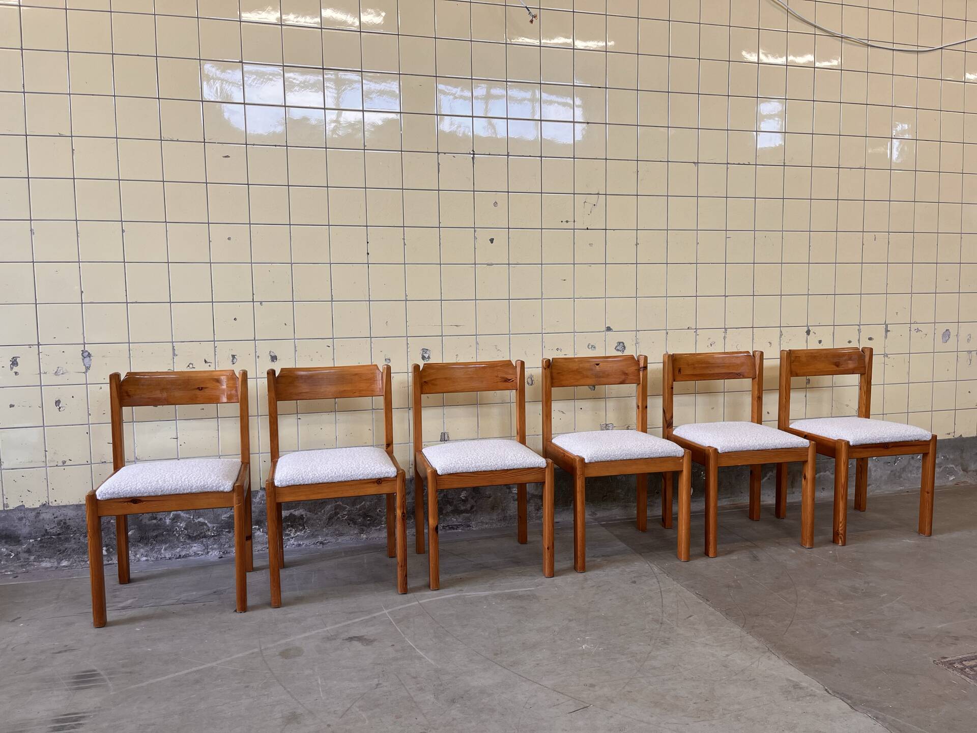 Set of six dining chairs by Furusnickarn AB